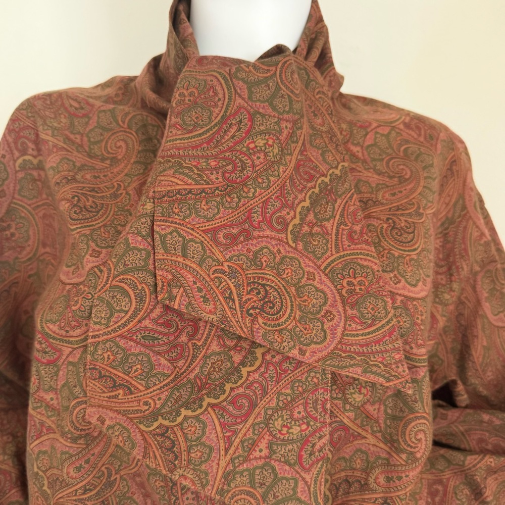 🇮🇹 Roller printed Paisley textile on 100% cotton. 
Museum Quality. - Picture 7 of 9